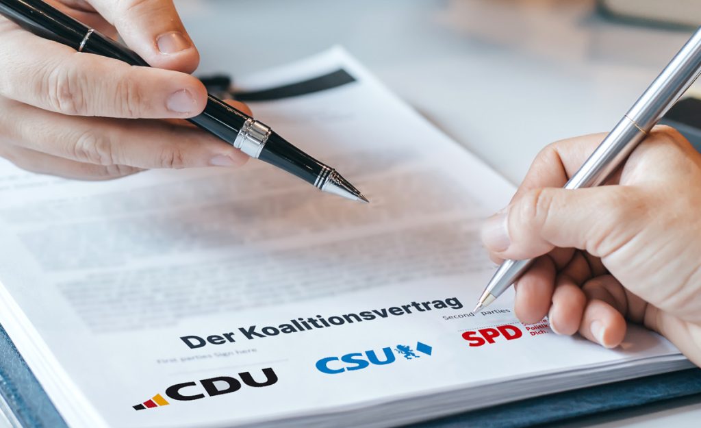 Der Koalitionsvertrag von CDU CSU und SPD